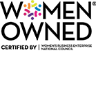 Women owned certified by Women's business enterprise national council logo