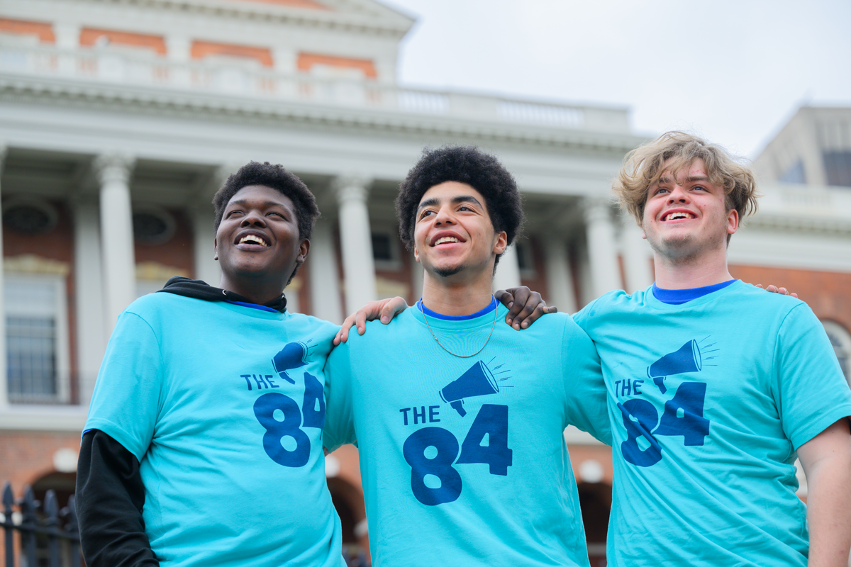 Three students at ENUFF event