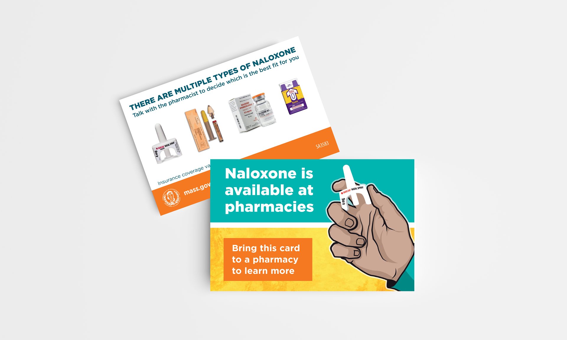 Postcard of Naloxone campaign