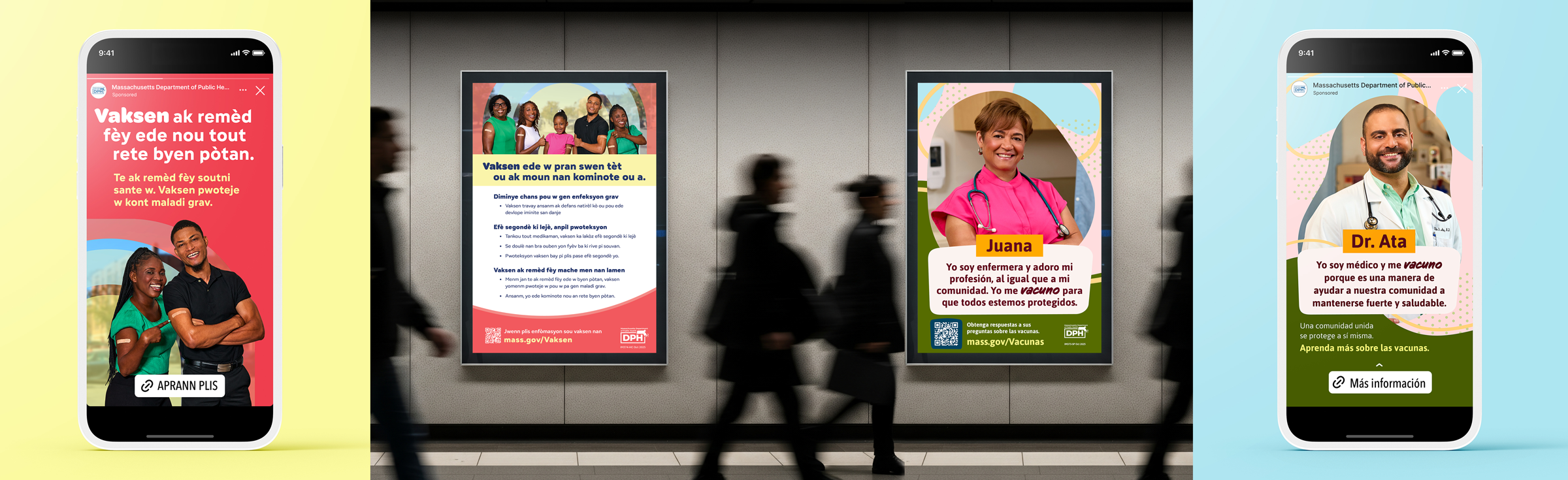 4 assets, two for Haitian Creole campaign, the other two Spanish