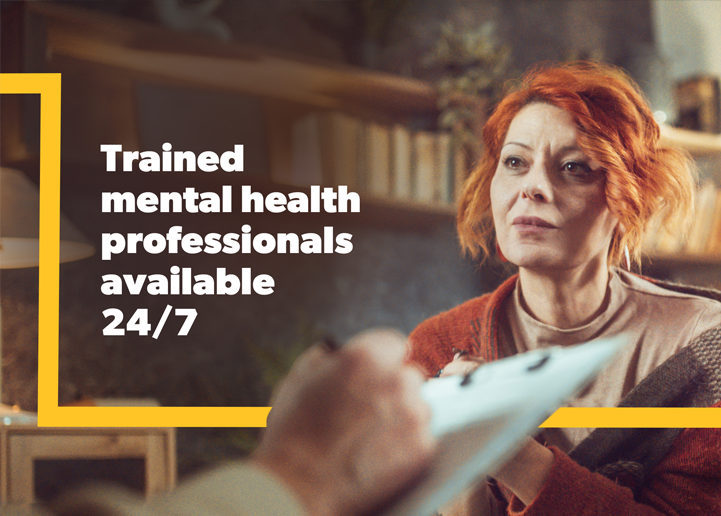Preview of Work: Massachusetts Behavioral Health Help line / Patient being helped by provider with 